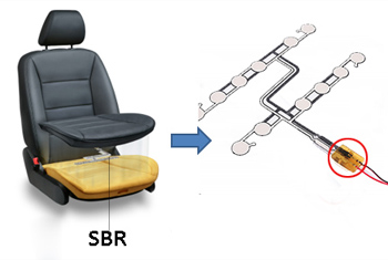 SBR座椅傳感器低壓注塑成型